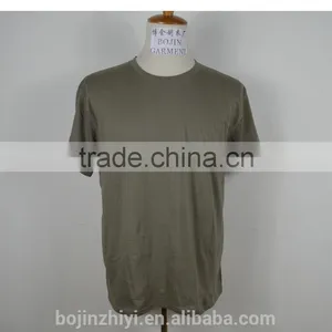 Custom Plain o Neck Tee Shirt Cotton Gray Color thumbnail-1