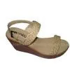 9.5cm Heels PU Upper / Lining Material Blue Ladies Wedge Sandals thumbnail-1
