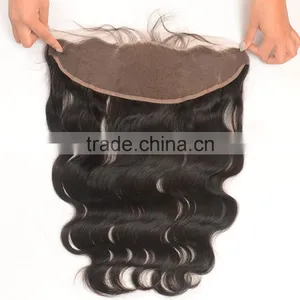 Factory Wholesale Top Quality 100% Human Hair Cheap Lace Frontals 13x6 With Baby Hair thumbnail-1
