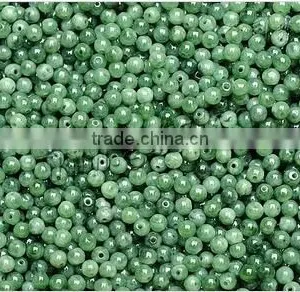 Round Smooth Jade Beads Grade a Jadeite Beads thumbnail-1