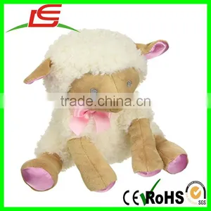 Hot Sell Little Pink Satin Feet Baby Lamb Plush Toy thumbnail-1