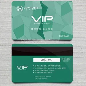 New York 1000 PCS / One Design Custom Plastic PVC Business VIP Cards With Embossing Gold Number and Magetics Stripe thumbnail-1