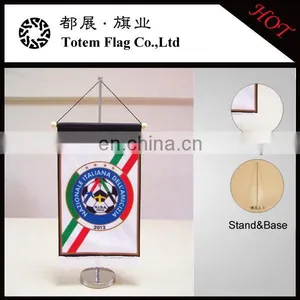 Cheap Custom Pennant Flags With Mini Table Flag Stand thumbnail-1
