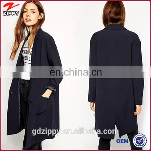 New Arrival Button Fastening Longline Coats and Jackets for Women thumbnail-1