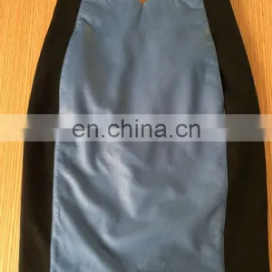 Ladies Leather Skirt With Ponti and Invisible Zipper thumbnail-1