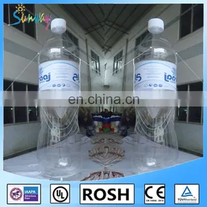 SUNWAY 3.5 Meters(11.5 Feet) High Advertising Inflatable Bottle Balloon, Giant Inflatable Water Bottle Replicas for Sale MO-147B thumbnail-1