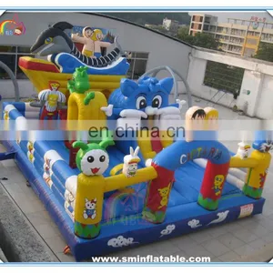 2016 Funny Game Inflatable Amusement Park,inflatable Funcity,inflatable Jumping Bouncer Slide for Kids thumbnail-1