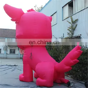 Hot Selling Customized Cartoon Annimals/cute Pink Dog Custom Inflatable thumbnail-3