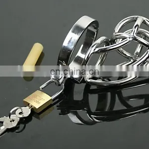 Sexy Chastity Device Penis Lock, Men Penis Cover thumbnail-5