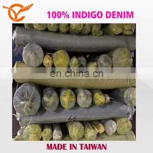 Made In Taiwan 100% Indigo Denim Fabric Stock Lots thumbnail-2