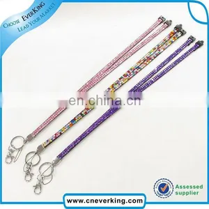 Fashion Bling Custom Logo Rhinestone Lanyard thumbnail-2