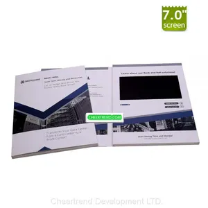 A4 7 Inch Hardcover Video Brochure,video Book and Video Card for Invitation,advertising or Promotion thumbnail-2