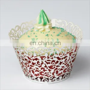 Cupcake Wrappers Filigree Vine Cake Wraps Wedding Birthday Decorating thumbnail-3
