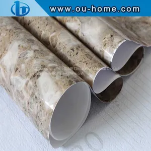 OUHOME Glossy Marble Effect Contact Paper Film Vinyl Self Adhesive Foil thumbnail-2