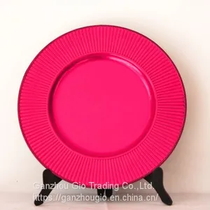 Plastic Charger Plate,christmas Decoration Plate Charger Plate Made in China YF-60056 thumbnail-1