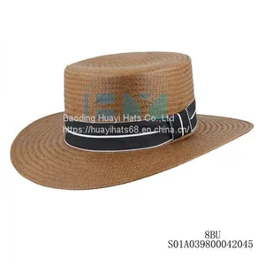STRAW HATS, Sraw Fedora Hats, Straw Berets Hat, Straw Boater thumbnail-1