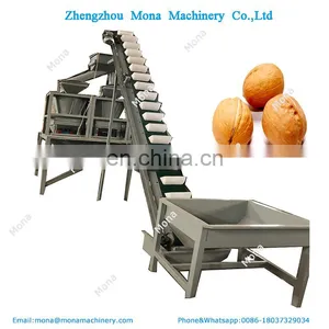 Industrial Walnut Shelling Machine / Whole Walnut Kernel Shell Separator Production Line thumbnail-1