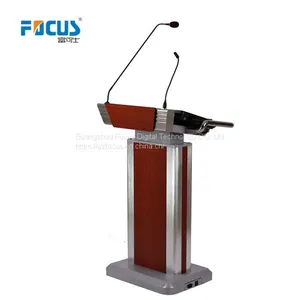 Height Adjustable Podium; Aluminum Lectern; Church Pulpit With 23.6