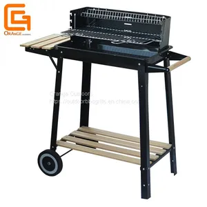 Guangdong Manufacturer Outdoor Cooking BBQ Rectangle Simple Charcoal BBQ Grill thumbnail-1