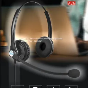 China Beien A26 RJ Telephone Call Center Headset Noise-cancelling Headset Customer Service Gaming Headset thumbnail-1