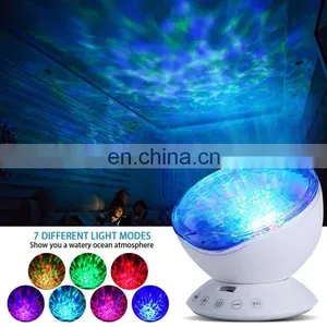 LED Remote Control Undersea Lamp Music Player Night Light Ocean Wave Projector for Kids Christmas Gifts thumbnail-5