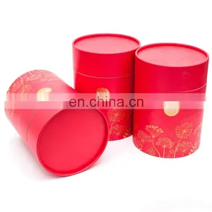 Biodegradable Recycled Printed Paper Skincare Beauty Sets Big Round Paper Boxes thumbnail-1