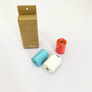 Red Color Water Soluble Dog Poop Bags Flushable Dog Waste Bags 100% Biodegradable thumbnail-5