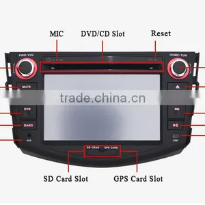 Touch Screen Double Din Car DVD Car Stereo for TOYOTA RAV4 Car Radio GPS NAV 3G WIFI Bluetooth SWC RDS Phonebook AUX 1080P USBSD thumbnail-3