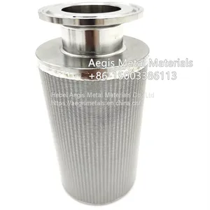 10 Micron Sintered Stainless Steel Wire Mesh Industrial Metal Filter Tube thumbnail-3