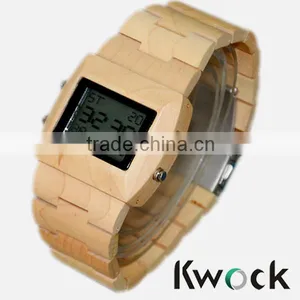 New Combination Smart & Digital & Wooden Watch for Adult thumbnail-1