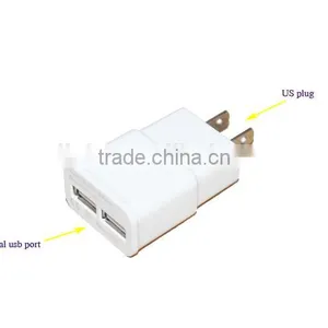 Dual Micro Usb Travel Charger for Mobile Phone Use 2A Cheap Baterry Charger With US Plug thumbnail-6