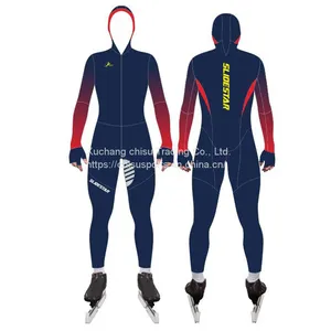 Confortable Sublimation Fire Proof Custom Ski Racing Ice Speed Skating Suit thumbnail-1
