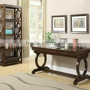 Sectional Wooden Home Furniture of Bookcase , Desk and Swivel Chair thumbnail-2