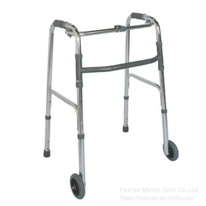 Rollator Walker Adult Single Button Folding Aluminum Walker thumbnail-4