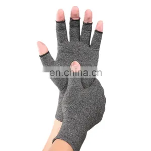 Half Finger Cotton Compression Arthritis Gloves thumbnail-2