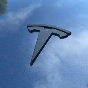 Logo for Tesla Model 3 Y Steering Wheel + Front and Rear Emblem Decoration thumbnail-1