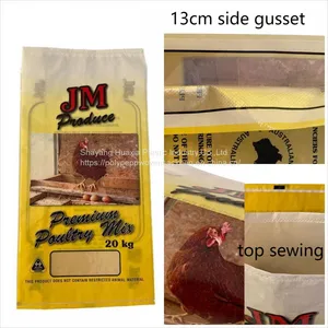 Single Layer of Flat Woven Fabric (tubular) Fabric PP Woven Bags, Back Seam Woven Bags thumbnail-3
