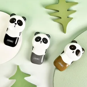 OEM Customized Correction Tape Panda Shape Office Student Promotional 5mm*12m Black and Brown Cute Cartoon White Out Tape thumbnail-4