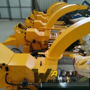 Industrial Tree Branch Shredder Crusher Equipment, High Efficiency for Orchard Pruning, Forestry Residue, Green Waste Wood Recycling Production thumbnail-1