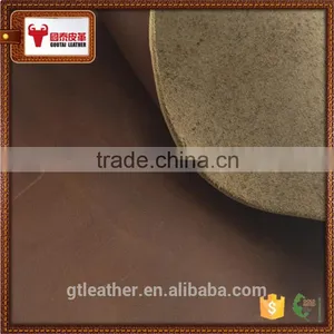 Genuine China Leather for Shoes Vintage Style Crazy Horse Pattern thumbnail-2
