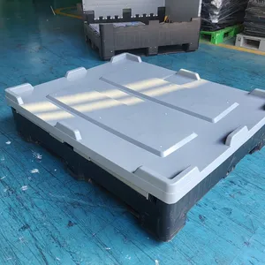 Recyclable PP Plastic Pallet Box With Lid Anti-Corrosion for Chemical Industry Transportation thumbnail-4