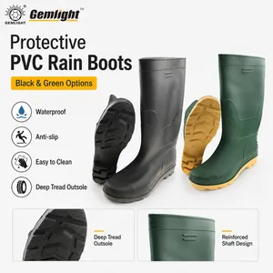 Factory Supply PVC Rain Boots for Muddy and Wet Work for Labor Protection Buyers Private Label Service for Dealer and Import Distribution thumbnail-4