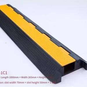 Jiulei Brand Jl-xc-1c1 Road Surface Cable Cover Plate. Dimensions: 1000mm (length) × 265mm (width) × 80mm (height). Inside the Groove: Groove Width 70mm × Groove Height 50mm × 1 Groove thumbnail-2