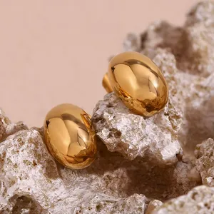 Low MOQ 100pcs Hypoallergenic Stainless Steel Earrings Studs Wholesale Jewelry Supplier thumbnail-5