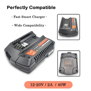 12V/20V Max Power Tool Battery Replacement Rapid Charger Station thumbnail-2