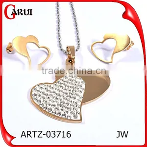 Costume Jewelry Heart Shape Fashion Jewelry Set thumbnail-2