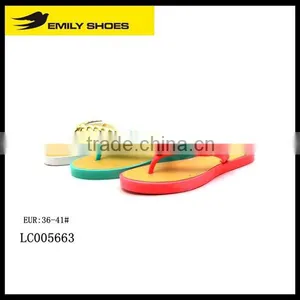 Latest Design Summer Lady Fashion Flip Flops With Chain thumbnail-1