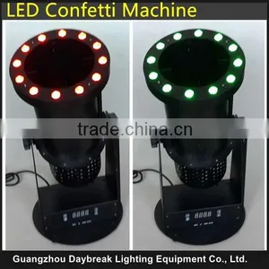 Professional Stage Confetti Effect Paper Cannon Machine With Led RGB DMX512 thumbnail-1