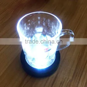 Customized Lots Colors Changeable LED Light Coaster Colorful Flash LED Coaster thumbnail-1