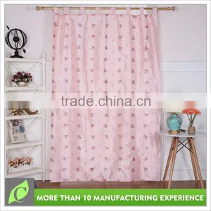 Upholstery Curtain Transparent Fashion Pink Elegant Living Room Curtain thumbnail-1